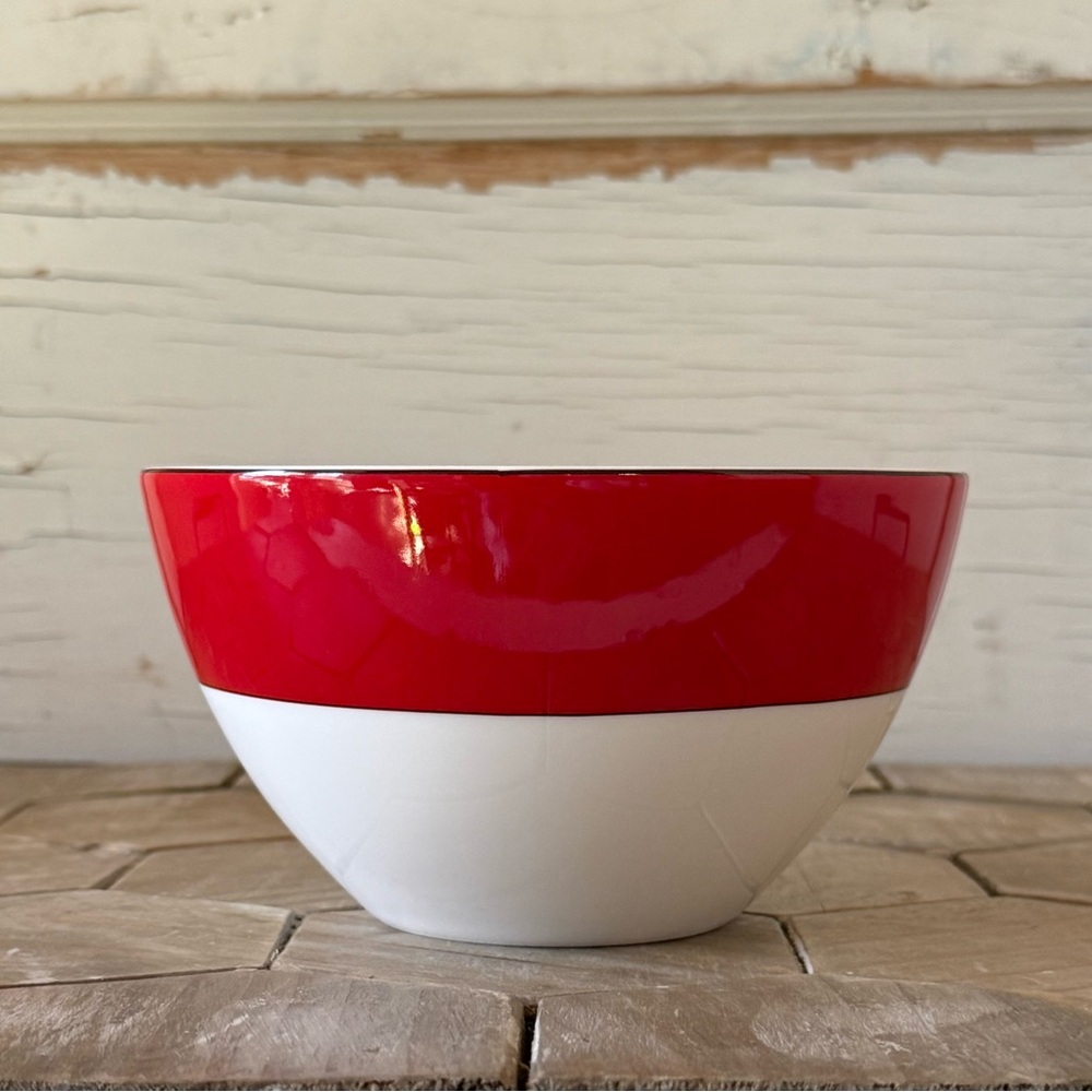 Kate Spade New York, Rutherford Circle Red by Lenox, Set of 4,Cereal/Soup Bowls - Picture 6 of 12